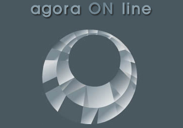 agora ON line: logo (2003)